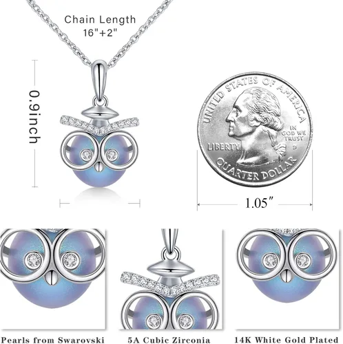Miniatura 3 de Regalos de graduación para ella 2023 - Collares de graduación de búho sabiduría para mujeres mayores, regalos de graduación de escuela secundaria