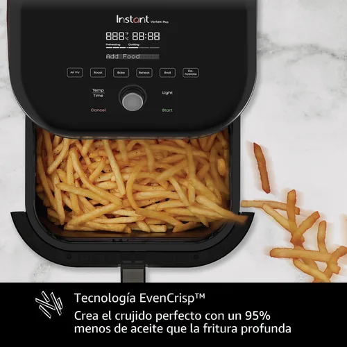 Miniatura 8 de Instant Pot Vortex Plus - Freidora de aire de 6 cuartos con tecnología de borrado de olor, funciones 6 en 1 que crujen, asan, asan, deshidratan