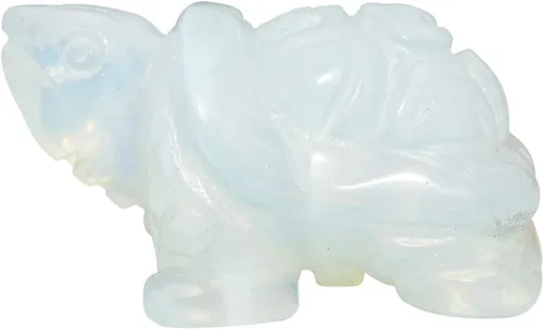 Miniatura 14 de mookaitedecor Estatua de tortuga de cristal, escultura de piedra curativa de reiki, figuras de piedras preciosas de bolsillo de 1.5 pulgadas