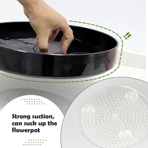 Miniatura 4 de Calsoling 4 piezas de rana de flores transparente, soporte redondo para arreglos florales, rana con 3 ventosas de arte japonés Ikebana