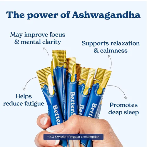 Miniatura 5 de Better Alt KSM 66 Ashwagandha Honey Sticks Miel orgánica multiflora del Himalaya Ayuda a promover la relajación, la concentración Suplemento