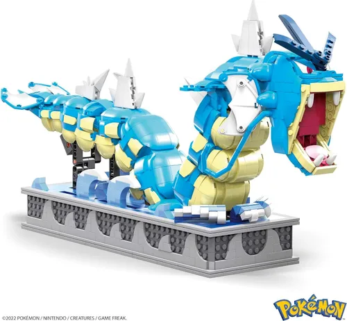 Miniatura 2 de MEGA Pokémon Set de Juguetes de Construcción, Gyarados en Movimiento con 2186 Piezas, Boca y Cola en Movimiento, para Niños o Adultos Coleccionables