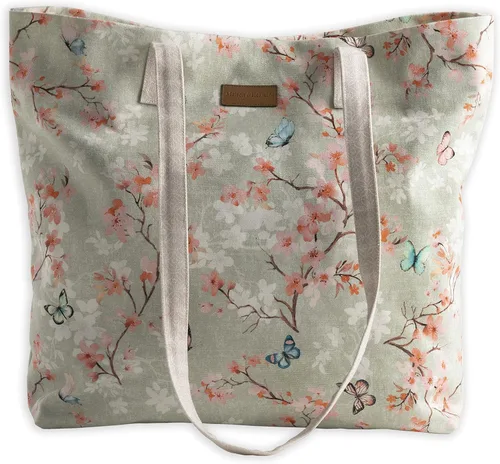 Miniatura 30 de Maison d' Hermine - Bolsa de lona de algodón reutilizable para mujeres, con asa para el hombro, bolsas a granel para compras y viajes