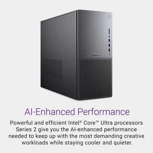 Miniatura 2 de Dell Tower Plus EBT2250 - Ordenador de sobremesa serie 2 Intel Core Ultra 9 285 de 24 núcleos hasta 5.6 GHz, 64 GB DDR5 RAM, 1 TB NVMe SSD, gráficos