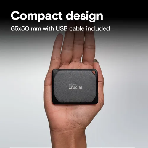 Miniatura 7 de Crucial X10 Pro SSD portátil de 4 TB, lectura de hasta 2100 MB/s, escritura de 2000 MB/s, 3.2 USB-C, unidad de estado sólido externa, almacenamiento
