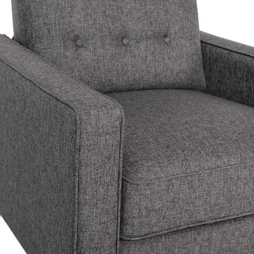Miniatura 10 de Flash Furniture Erza LeatherSoft - Silla reclinable con botones copetudos, moderna de mediados de siglo para uso residencial y comercial