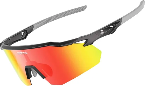 suoso Gafas de sol deportivas de ciclismo para hombre: gafas de sol polarizadas ligeras con protección UV para jóvenes, béisbol, softbol, correr