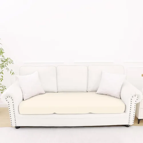 Miniatura 81 de Smiry Fundas de cojín de sofá estampadas, fundas elásticas suaves para sofá, fundas de sofá lavables antideslizantes, protector de muebles para Beige