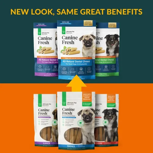 Miniatura 5 de ULTIMATE PET NUTRITION Canine Fresh - Masticables dentales, golosinas dentales para perros, palitos de cuidado bucal e higiene, alivia las encías