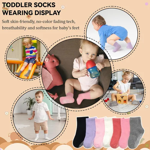 Miniatura 5 de SkiBeaut 20 pares de calcetines para niños y niñas de 0 a 7 años