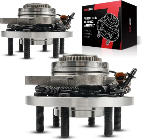 Torchbeam 515177 4WD Cojinete de rueda delantera y reemplazo del conjunto de cubo para Ford F-150 2018-2020 2 PCS con ABS