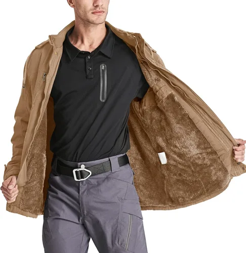 Miniatura 5 de CRYSULLY - Abrigo de invierno con capucha extraíble para hombre
