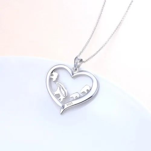 Miniatura 16 de Collar de plata esterlina para mamá, regalo para el día de la madre, dije o brazalete para mamá