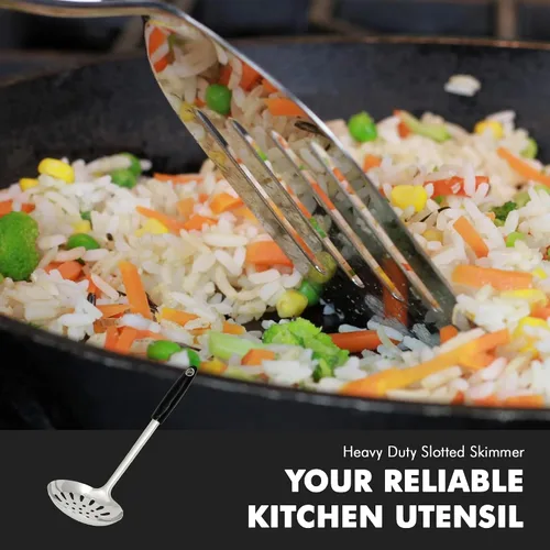 Miniatura 4 de Chef Craft Select Slotted Skimmer, 13.75 pulgadas, acero inoxidable