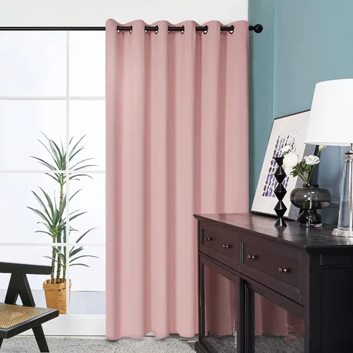 Miniatura 104 de Deconovo Cortina opaca, para oscurecer la habitación Gris claro