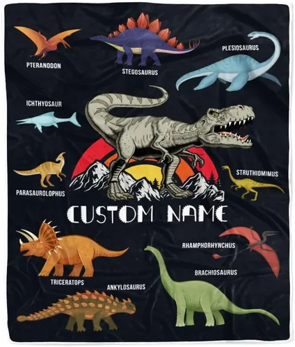 Miniatura 20 de Manta de bebé safari personalizada con nombre personalizado para niñas, hija recién nacida, nieta, sobrina, cumpleaños, manta de forro polar