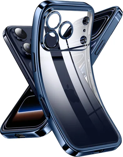 Miniatura 89 de Supdeal Funda transparente para iPhone 13 Pro, no amarillea, protección de cámara, probada en caídas de grado militar, transparente, a prueba