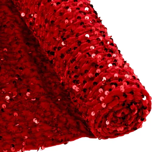Miniatura 9 de Tela de terciopelo de lentejuelas por yarda, tela elástica brillante para coser mantel con purpurina brillante para vestido de mesa, accesorios