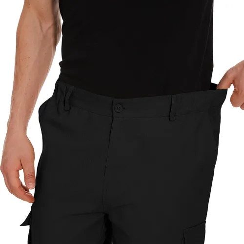 Miniatura 6 de LVCBL Pantalones cargo para hombre, ajuste relajado, tácticos, pantalones de trabajo, pantalones de algodón con bolsillos