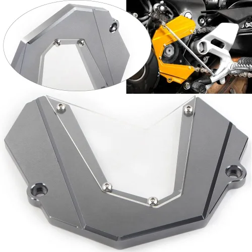 Miniatura 2 de Zhisheng - Cubierta protectora de cadena para piñón delantero CNC para motocicleta, compatible con Yamaha MT-09 FZ09 2013-2020, Tracer 900 2015 2016
