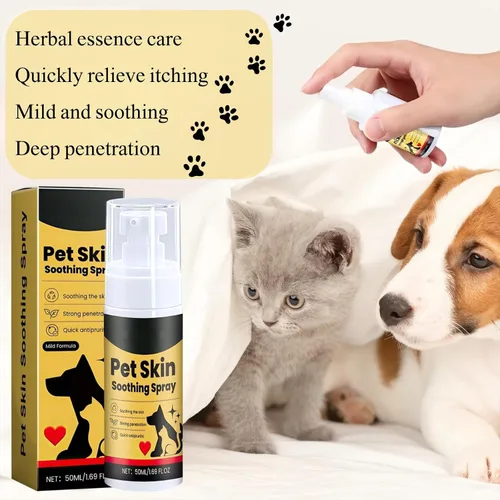 Miniatura 6 de 2 unidades de aerosol para tratamiento de la piel de mascotas para perros y gatos, reduce los arañazos, tratamiento con picazón en la piel