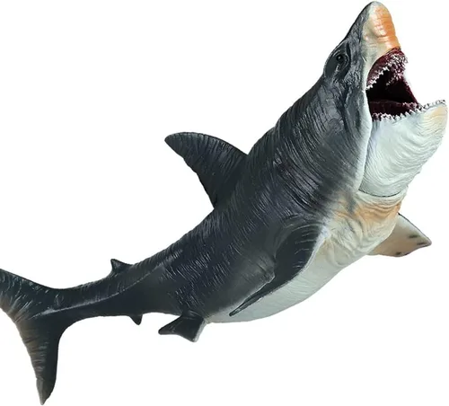 Miniatura 13 de EOIVSH Gran Figura de Juguetes de Mosasaurus, Gran Protector del Océano Mosasaurus Mordiendo a un Pterosaurio, Figura de Dinosaurio Monstruo Marino