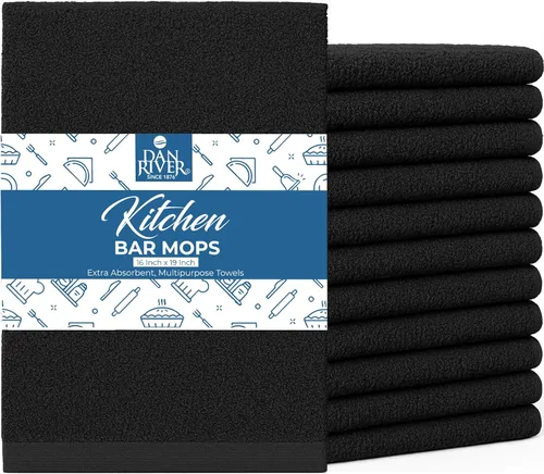 Miniatura 24 de DAN RIVER Paquete de 6 toallas de cocina de alta calidad, 100% algodón (16 x 26 pulgadas), súper suaves, altamente absorbentes, de secado rápido