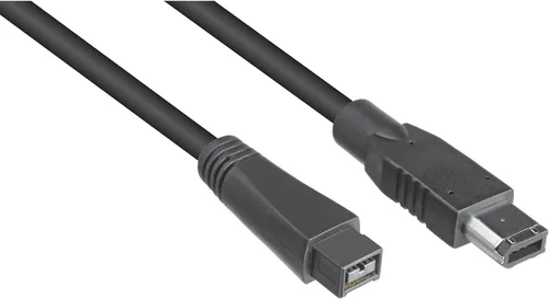 Miniatura 4 de Tripp Lite FireWire 800 IEEE 1394b Cable de alta velocidad (9 pines/6 pines) de 10 pies (F017-010), color negro