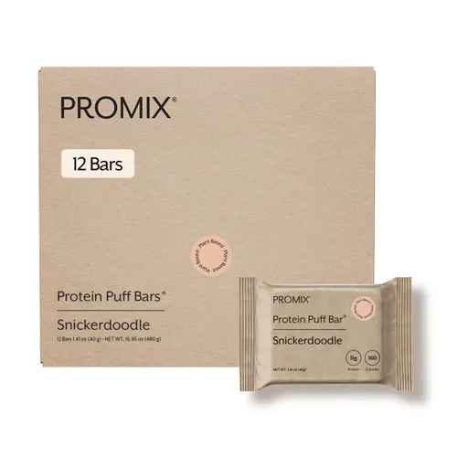 Miniatura 8 de ProMix Nutrition Barras de mazapán de proteína vegana Alto contenido en proteínas, bajo en calorías, golosina crujiente de malvavisco Kosher