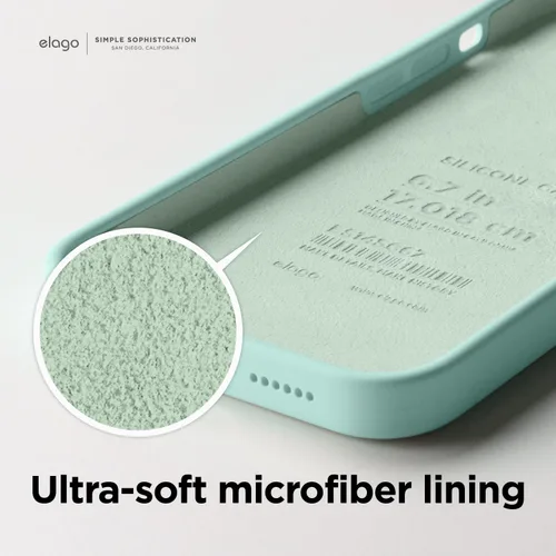 Miniatura 7 de elago Funda compatible con iPhone 14, de silicona líquida, funda protectora de cuerpo completo, a prueba de golpes, diseño delgado, forro