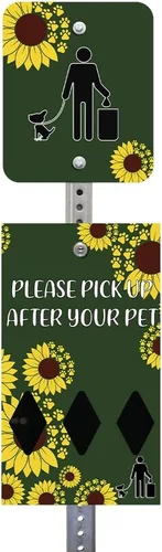 Miniatura 29 de ZERO WASTE USA NUEVA 2026 DISPENSE-ART™ Estación de basura para perros de aluminio con impresión UV de 7 pies - Sin bote de basura - 25% más