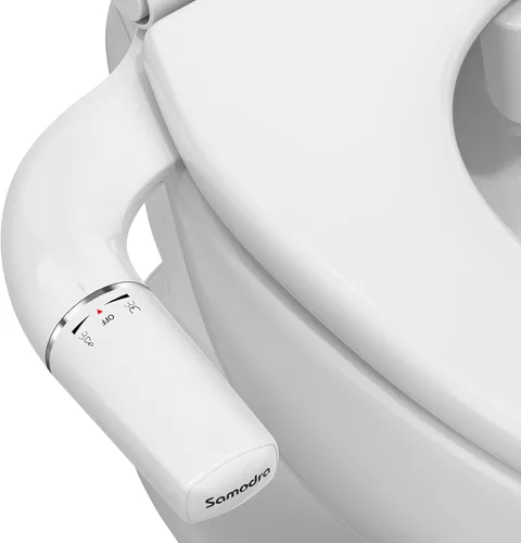 Miniatura 8 de SAMODRA - Accesorio de bidé ultrafino para inodoro – Doble boquilla (lavado frontal y trasero) Bidés higiénicos para inodoros existentes
