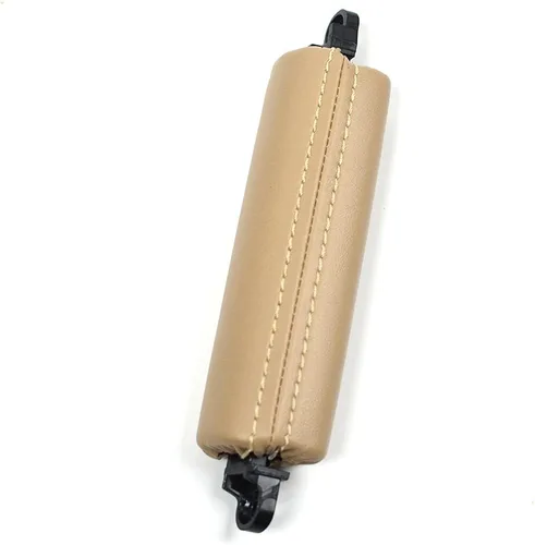 Miniatura 2 de Reemplazo de la manija de la puerta de cuero delantera izquierda interior del coche para Volkswagen VW Touareg 2003-2010 (beige)