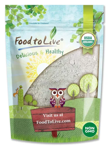 Food to Live Semillas orgánicas de calabaza en polvo, 2 libras, 60% de proteínas, sin OMG, no irradiadas, harina pura, kosher, superalimento vegano,