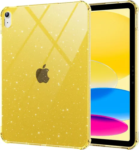 Miniatura 20 de BLOSOMEET Funda transparente para iPad de 9ª/8ª/7ª generación 2021/2020/2019 de 10.2 pulgadas con protector de pantalla de vidrio templado y soporte