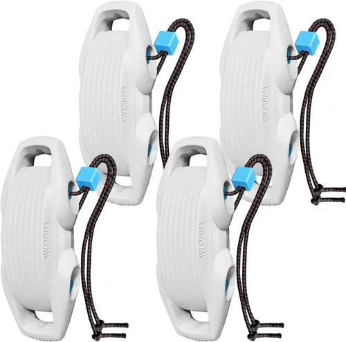Miniatura 21 de AWEMUFA Defensas de Barco Fáciles de Instalar Parachoques para Atraque Defensa Ideal para Pontón, Lobina, Moto Acuática y Barcos de Pesca Gris