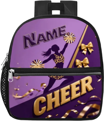 Miniatura 14 de Mochila transparente personalizada para niñas, mochila escolar de porristas de 12 x 6 x 12 pulgadas para mujeres, niños, adolescentes Azul
