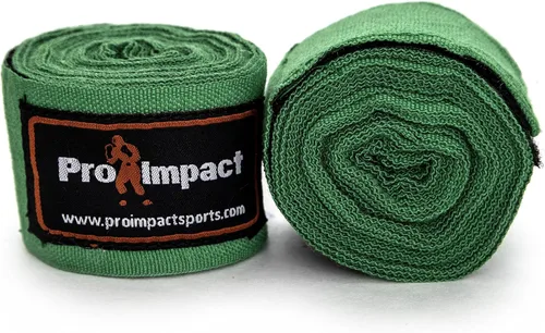 Miniatura 3 de 180 pulgadas estilo mexicano Vendas de mano para boxeo – Soporte elástico para muñeca y nudillo para MMA, Muay Thai, Kickboxing, bolsa pesada y Verde