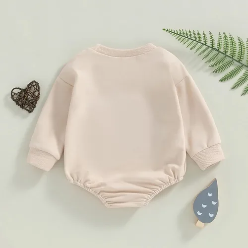 Miniatura 63 de FYBITBO Sudadera de cuello redondo para bebé niña y niño, mameluco de burbujas, camisa de manga larga, traje de San Valentín, ropa de otoño