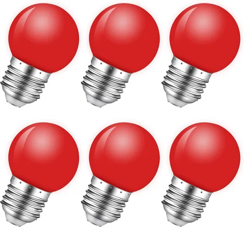 Miniatura 12 de Bombilla de luz nocturna, bombillas LED de 1 W, bombillas G14 G45 E26, bombillas de ahorro de energía, equivalente a 5 W, blanco frío de 6500 K