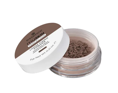 essence My Skin Perfector Polvo de fijación suelto | Efecto de desenfoque instantáneo y acabado mate natural | Vegano, sin parabenos, sin gluten,