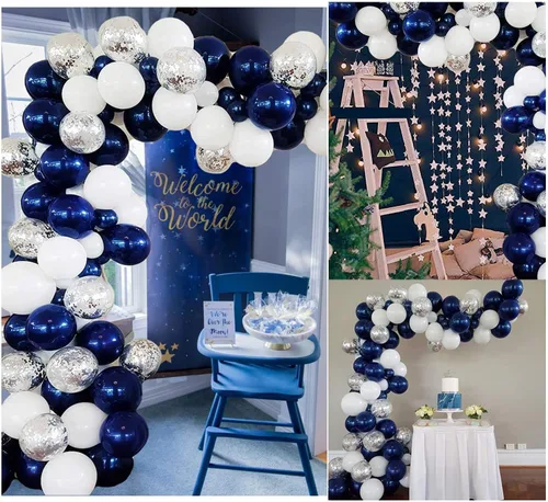 Miniatura 5 de Paquete de 100 globos redondos de helio de 12 pulgadas para decoración de bodas, cumpleaños, Navidad, fiestas (morado claro)