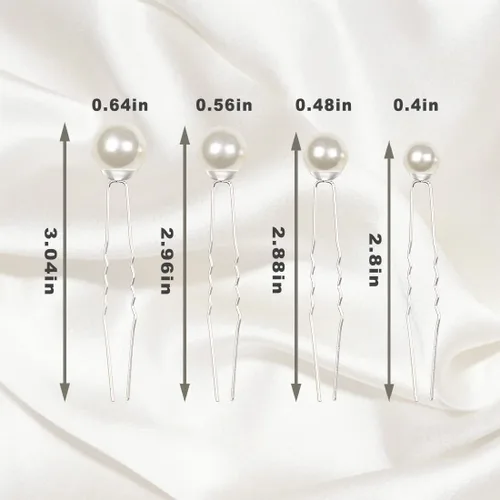 Miniatura 2 de ELANE 38 horquillas de pelo de perlas para peinados de boda, accesorios para el cabello de novia, accesorios para el cabello para mujeres y niñas