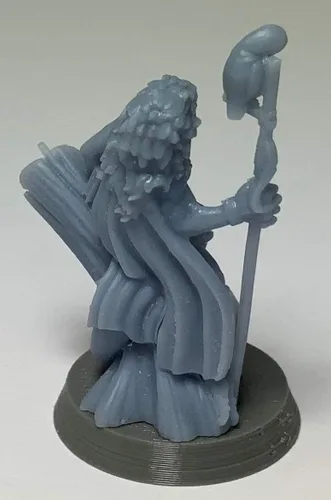 Miniatura 4 de Lizardfolk, Masculino - RPG - Calabozos y Dragones - DND - Pathfinder - Señor del Anillo - Figura miniatura (gris/sin pintar)