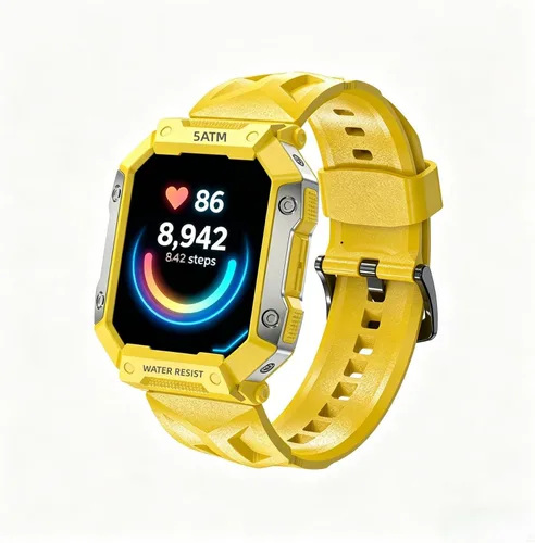 Reloj inteligente para hombres/mujeres, monitor de fitness táctil HD de 1.92 pulgadas con frecuencia cardíaca 24/7 y monitor de sueño, impermeable