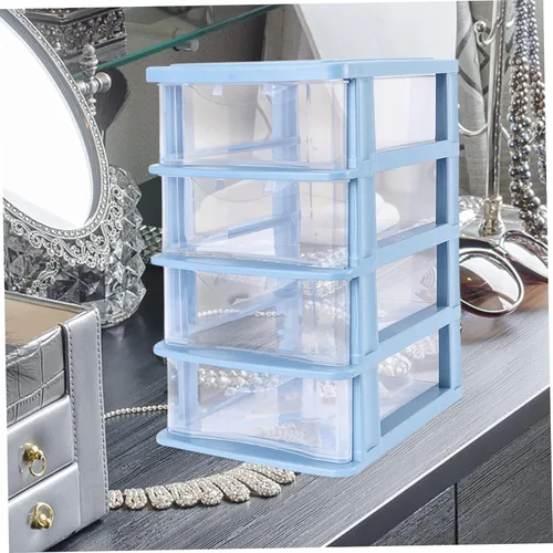 Miniatura 7 de Luxshiny Organizador de almacenamiento cosmético Cajón Caja de almacenamiento Contenedor de papelería de oficina