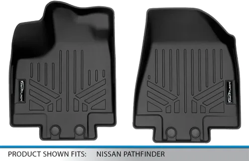 Miniatura 4 de SMARTLINER Juego de alfombrillas de primera fila de ajuste personalizado compatibles con Infiniti QX60 2022-2025