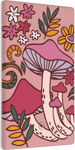 Miniatura 98 de Cubierta de interruptor de luz de palanca doble de 2 cuadras, color rosa, hongos, flores, placa de pared, placa frontal eléctrica, retro, años 70