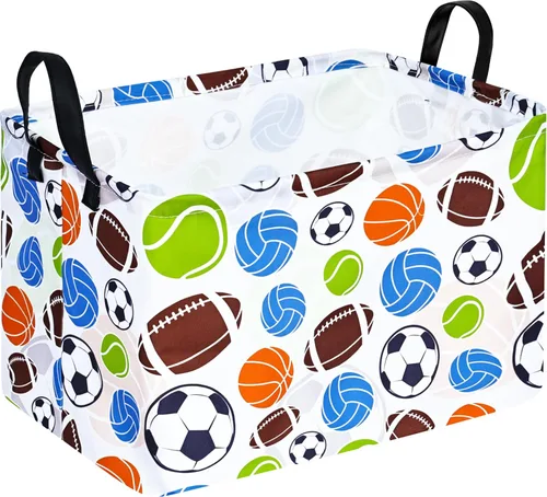 Miniatura 28 de MAIZMZ Cesta de almacenamiento de regalo para bebé, plegable, organizador de guardería, caja de juguetes impermeable para organizar el hogar