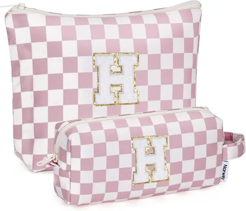 Miniatura 135 de Narwey Bolsa de maquillaje con inicial, regalos de graduación para adolescentes, niñas, niños y adolescentes, cosas de moda de 6 a 18 años, bolsa